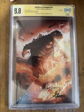 Godzilla Vs Los Angeles Excl Virgin Lmt 500 CBCS 9.8 2x signed Irizarry & Gonzo  picture