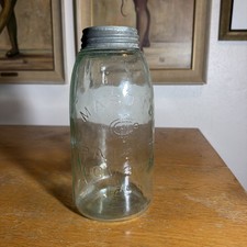 Antique Mason's Nov 30th 1858 Pint Canning Jar With Maltese Cross picture