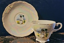 Vintage Nassau Bahamas Travel Souvenir Demitasse Cup And Saucer picture