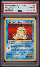 Pokémon Gym Challenge Misty's Psyduck 1st Edition #90/132 PSA 8 Cert 165825153 picture
