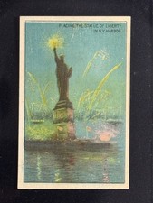 1910 T70 Placing The Statue Of Liberty - Historical Events Buffo Grand, New York picture