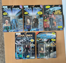 Vintage Lot of 5 Star Trek Action Figures 1990's Playmates Toys picture