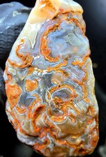 Beautiful Lake Superior Peeled Banded Quartz Paint Eye Agate 1.3oz picture