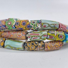Millefiori Venetian Mixed Trade Beads 38inch picture