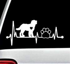 Love My Labradoodle Doodle Dog Paw Decal Sticker Car Window BG 154 picture