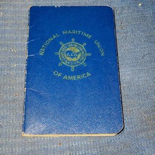 National Maritime Union of America Dues Book Named Freddie F. Kitchens 1944 WWII picture