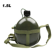 1.5LAluminum Army Canteen Military Water Bottle Portable Outdoor Camping Kettle  picture