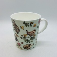 Grace Teaware 12 oz Bone China Spring Forest Friends Blue Tea Coffee Mug picture