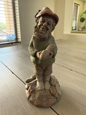 Vintage Tom Clark Cotta Peanut Farmer Gnome Sculpture 1992 Lot 65 Folk Art Farm picture