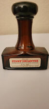 Vintage 5” Avon ”PAID” Stamp Cologne Bottle Empty bottle decanter rubber stamp picture