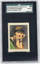 1921 Westminster Tobacco Co Stage & Cinema Stars #42 Stephanie Stephens SGC 8 picture