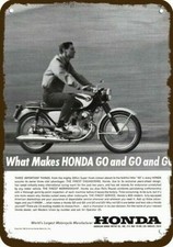 1963 HONDA SUPER HAWK 305cc MOTORCYCLE Vintge-Look DECORATIVE REPLICA METAL SIGN picture
