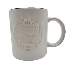 U.S.S. Constitution Museum Boston Coffee Mug Tea Cup Embossed Etched picture