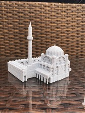 3d printed islamic Mihrimah Cami Istanbul Mosque model green/white  picture