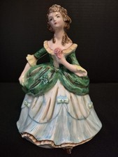 Vintage Lefton Lady Planter, Japan picture