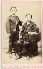 CDV Civil War Brothers Boys San Francisco CA Albumen Photo picture