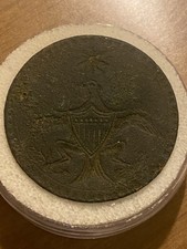 1789 Washington Inaugural Button, Eagle and Star, Cobb-17, DeWitt 1789-3c picture