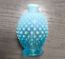 Fenton Blue Opalescent Glass Hobnail Perfume Bottle NO STOPPER 3.75