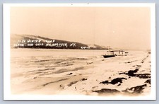 JH20/ Augusta Kentucky RPPC Postcard c1940 Winter Boat Ice Ohio River  6 picture