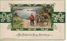 Postcard St Patrick's Day Greetings Irish Country Scene near Kincora Winsch picture