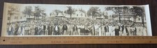 1941 YARD LONG PHOTOGRAPH FORT LEONARD WOOD CONSTRUCTION WORKERS WW2, 34x8 picture
