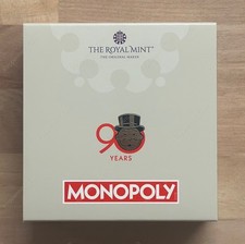 2025 90th Anniversary of Monopoly UK 50p Silver Proof Coloured Coin picture