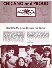 Vintage 1973 Chicano and Proud Bilingual Newsletter Pamphlet Chicano Movement picture