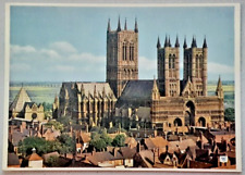 VTG Postcard Lincoln Cathedral From The North West- Lincoln, England-Unposted M2 picture