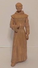 Vintage Chalkware Religious Statue c 1952 Franciscan Monk Friar 12