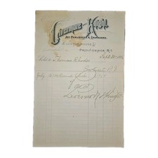 1886 Livermore & Knight Invoice to Pawtucket Merchant Thomas Rhodes, RI History picture