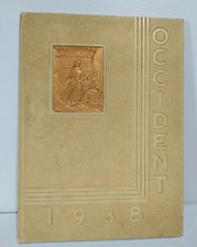 VINTAGE YEARBOOK WEST HIGH SCHOOL THE OCCIDENT COLUMBUS OHIO 1938 picture