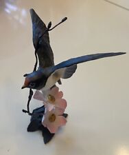 Royal Worcester Barn Swallow Limited Edition Porcelain On Bronze David Fryer EUC picture