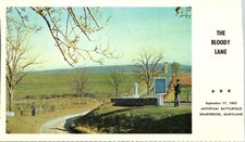 Bloody Lane Antietam Battlefield Sharpsburg Maryland Centennial Postcard picture
