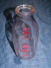 VINTAGE 1950 CONNELLYS COW 1 QUART MILK BOTTLE picture