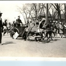 c1910s Northwestern Univ Evanston IL Sigma Nu Chariot Ben Hur Circus Photo 6