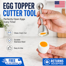 Egg Topper Opener Stainless Steel Boiled Egg Shell Cutter Kitchen Tool Gadget picture