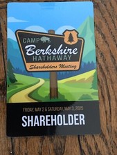 2025 BERKSHIRE HATHAWAY ANNUAL SHAREHOLDER MEETING PASS MAY 3RD 2 Day SHIPPING picture