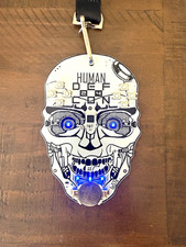 DEF CON 24 Human LED Skull Electronic Badge 2016 with Lanyard Collectible picture
