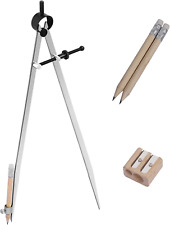 KEILEOHO 12 Inch Professional Precision Woodworking Compass with Pencil Holder 3 picture