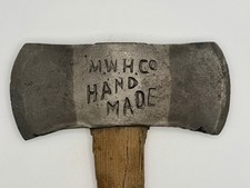 MWH Co Double Bit Axe head Stamped Hand Made Ax Vintage. Marshall Wells 3lb Head picture