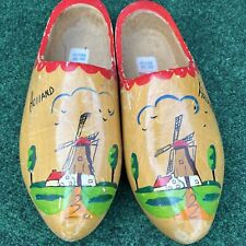 Vintage Handmade Dutch Wooden Shoes picture