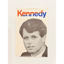 1968 Robert “Bobby” Kennedy Presidential Campaign Poster + Flyer 12.25” x 18.75” picture