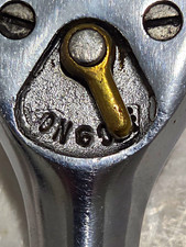 VINTAGE 1946 71-10 Driver Reversible Ratchet Post World War Brass Control Lever picture