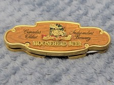 Franklin Mint collector folding pocket knife the Moosehead Beer Canadian Lager picture