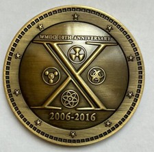 FBI HQ WMD 10th Anniversary  Weapons Of Mass Destruction Challenge Coin picture