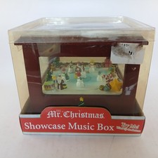 Vintage Mr. Christmas Holiday Music Box We Wish You A Merry Christmas Song Tune picture