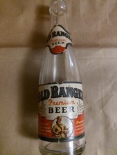 Vintage Old Ranger Premium Beer Bottle 8 oz Nip Hornell Brewing Co NY PaperLabel picture