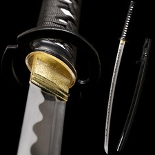30'' Wakizashi Katana Samurai Sword 1095 Steel Japanese Sword Full Tang Sharp  picture
