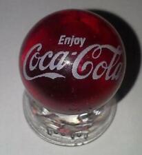 Super Nice *RARE* Coca-Cola Script Collectible RUBY RED Glass Marble picture