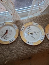 Vintage  Charlotte Fenberg Hand Painted Humble Mill Plates From Seagrove NC picture